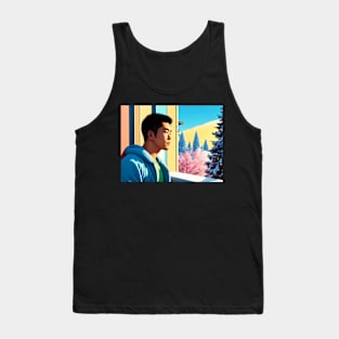 Lofi Winter Holiday Hunk 03 Tank Top